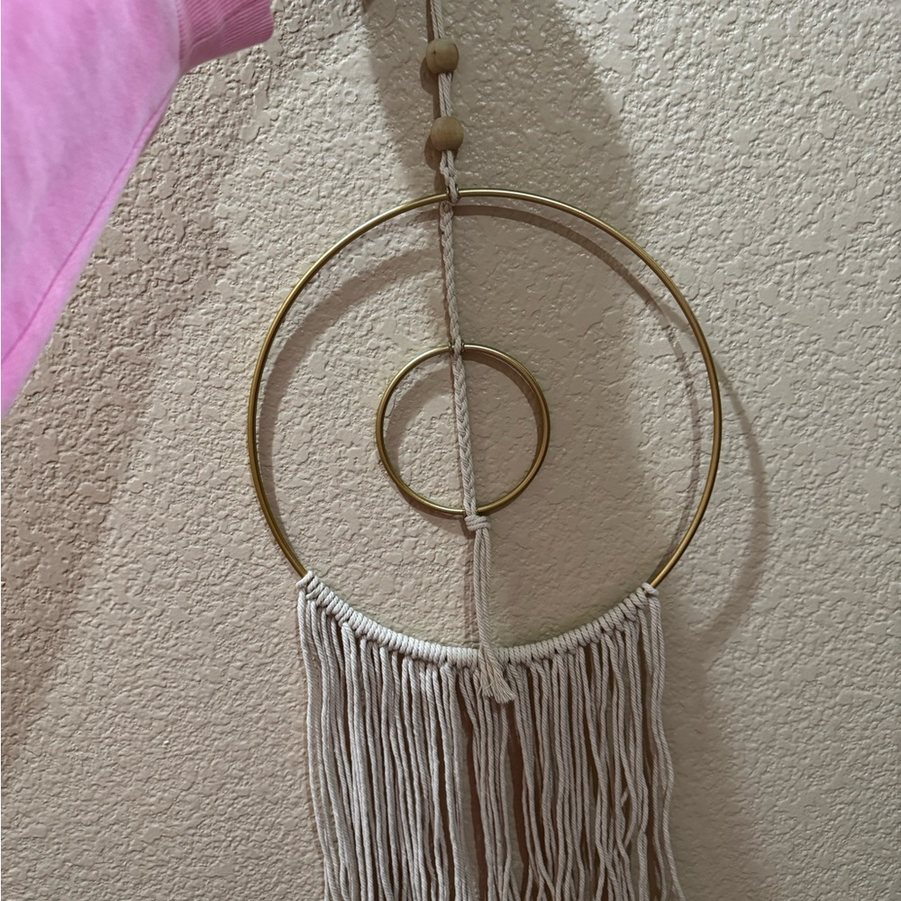 Gold and Cream Wall Hanging Decor